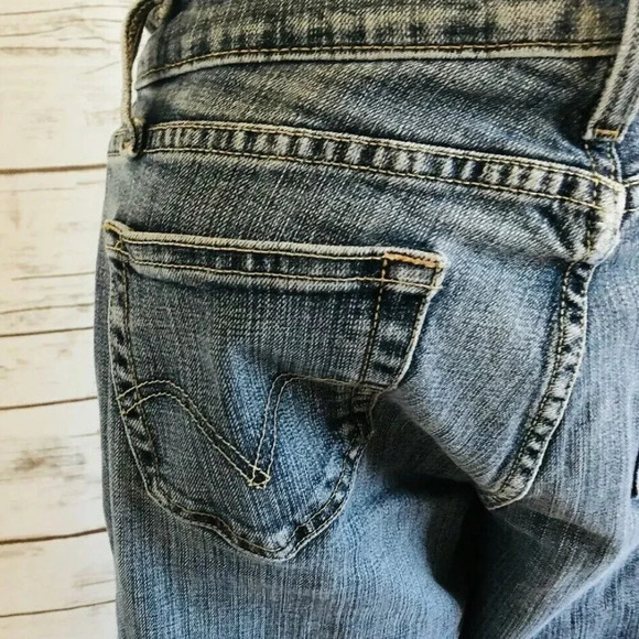 LEVI 529 Women Curvy Boot Cut Cotton Denim Blue Jeans Pants Size 29W X 30L - Picture 5 of 12